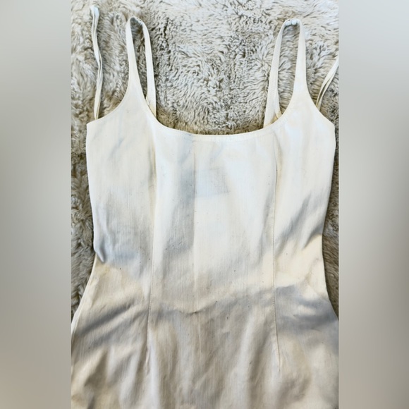 Prada White ruffle fit & flare Mini Dress S - Picture 5 of 11